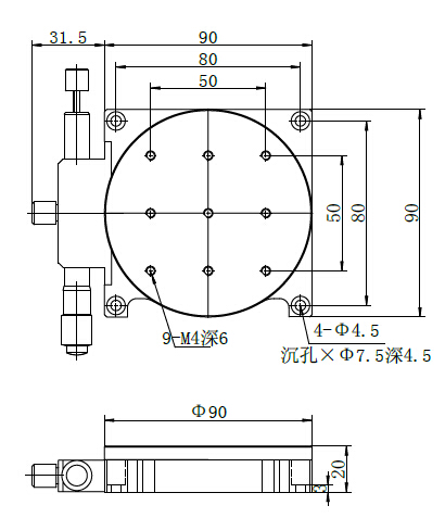 manual rotating stage