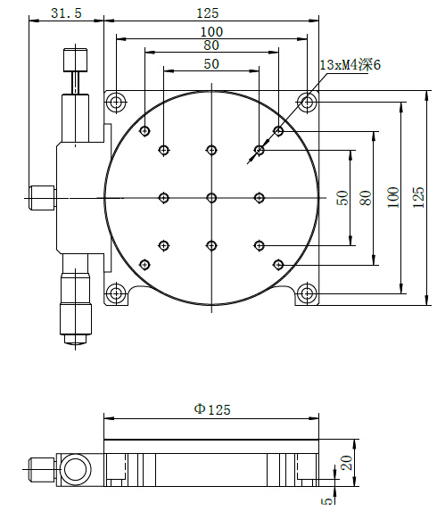 manual rotating stage