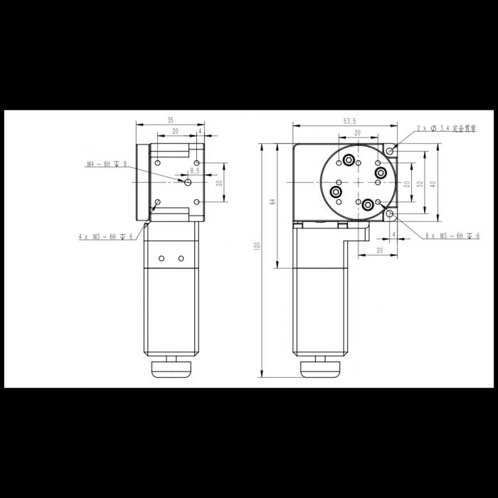 Mini Motorized Rotary Table: J01DX40