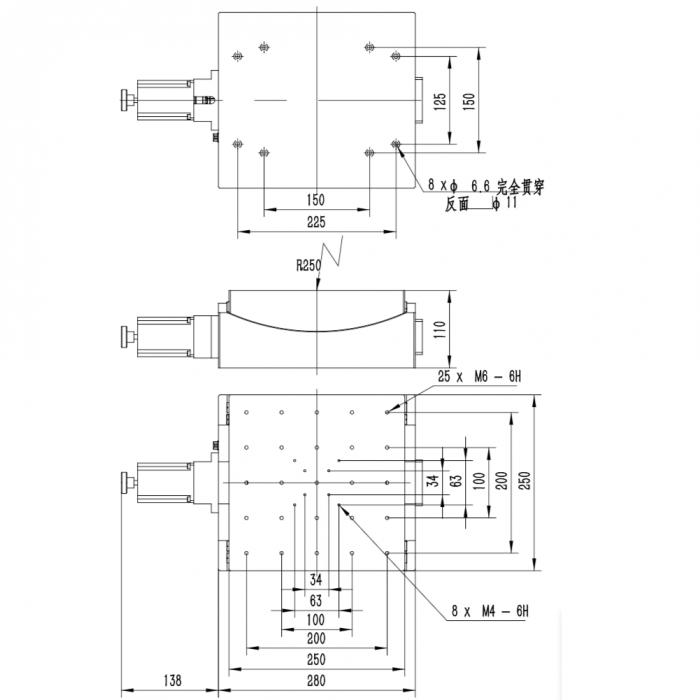 Heavy Loading Motorized Goniometer Stage: J140GA15