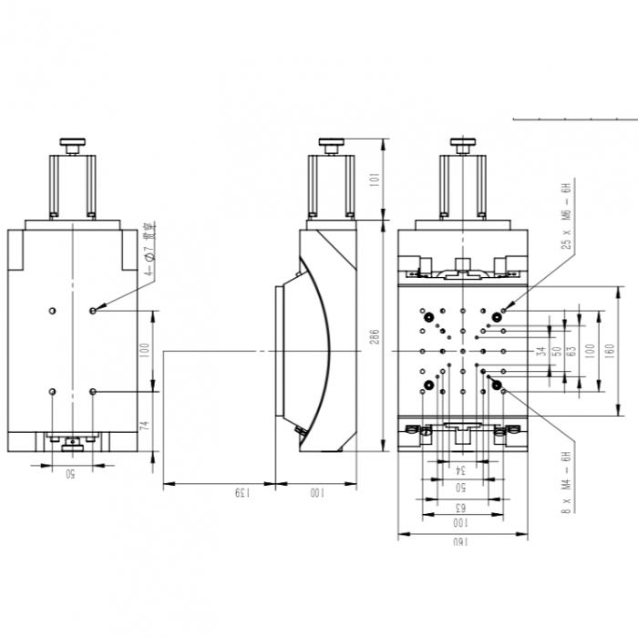 Heavy Loading Motorized Goniometer Stage: J04DJ15