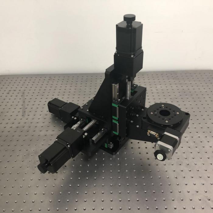 Motorized XYZ Rotating Micro Positioning Table: J03DP-XYZR5010