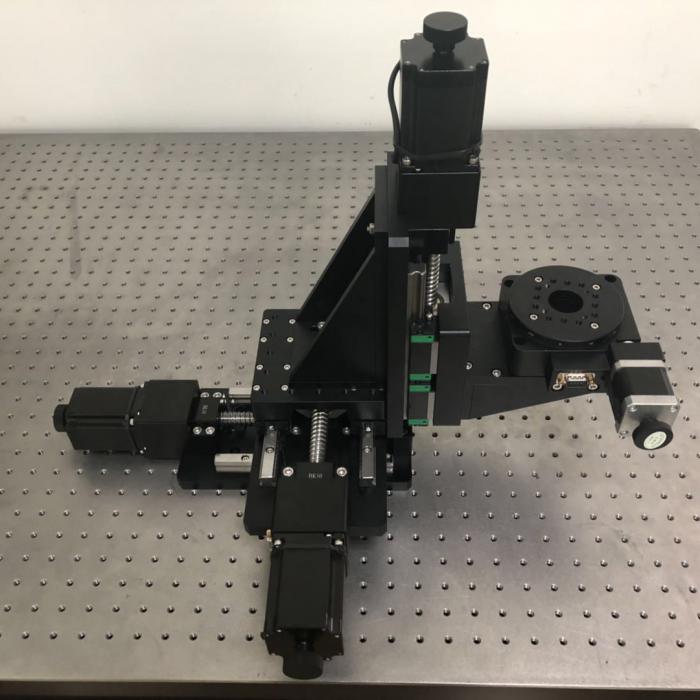 Motorized XYZ Rotating Micro Positioning Table: J03DP-XYZR5010