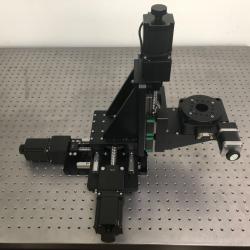 Motorized XYZ Rotating Micro Positioning Table: J03DP-XYZR5010