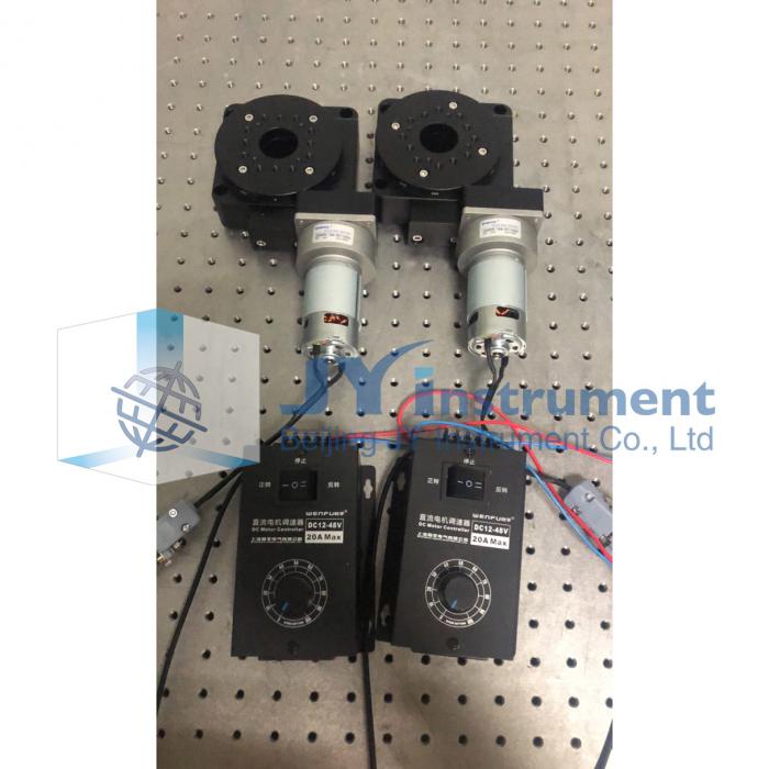Customized DC Motor Rotary Stage with 24V DC Motor and Speed Regulator