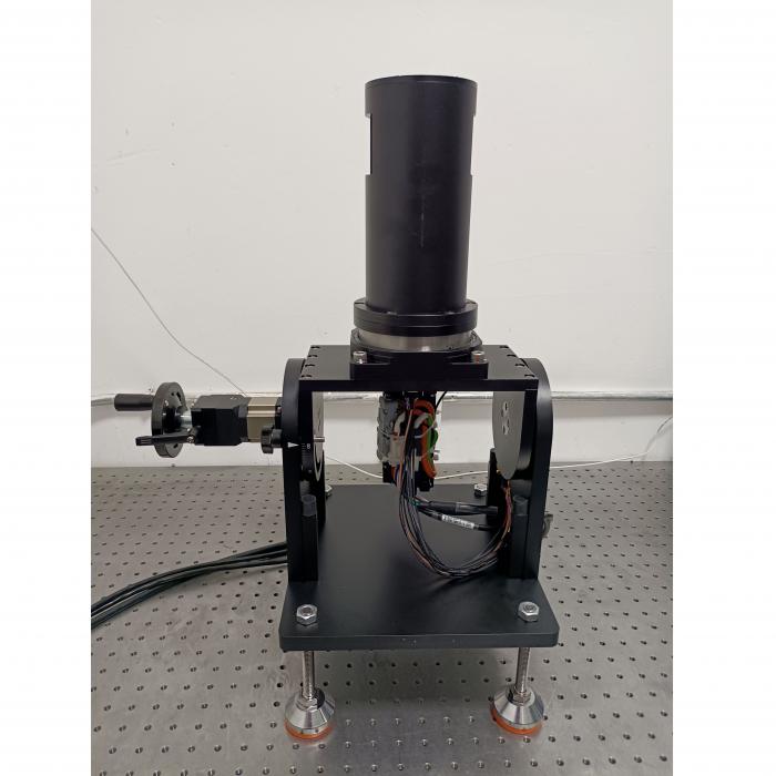 Single Axis Motorized Rotary Table with Adjustable Title